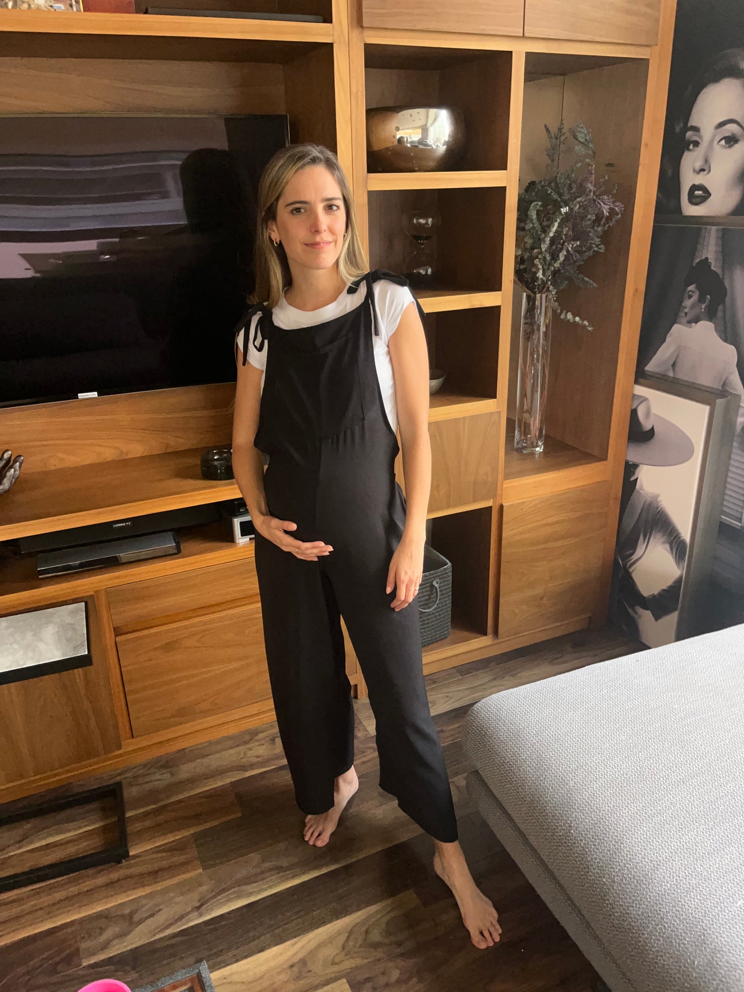 Jumpsuit de maternidad con lazo (varios colores)