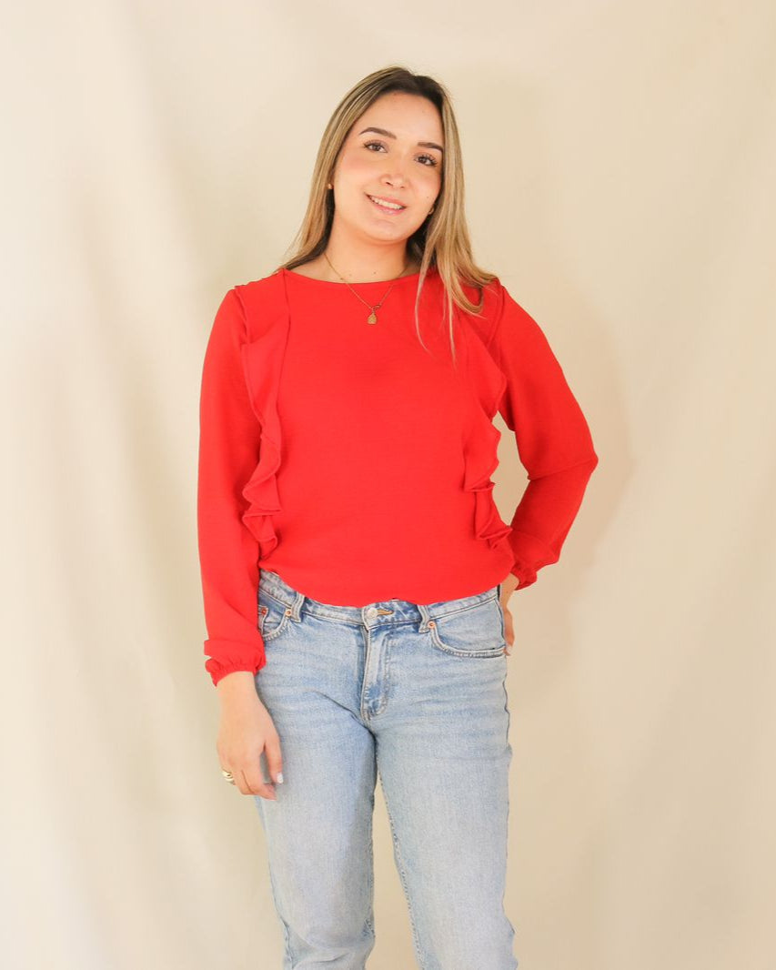 Blusa lactancia olanes roja cey (CH)