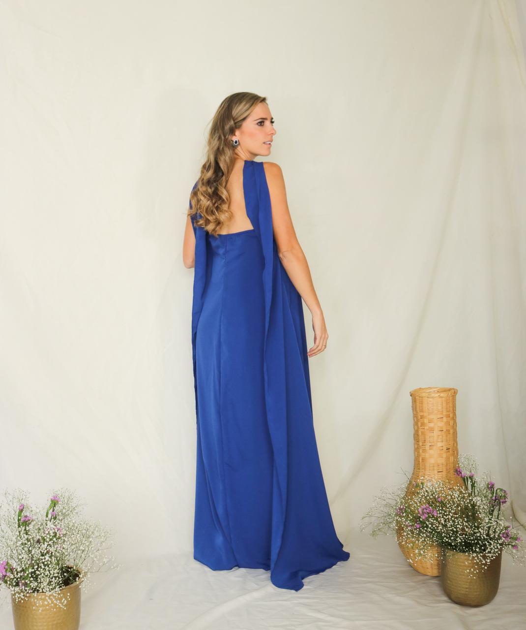 Vestido de Maternidad, Adela azul rey (CH)(M)