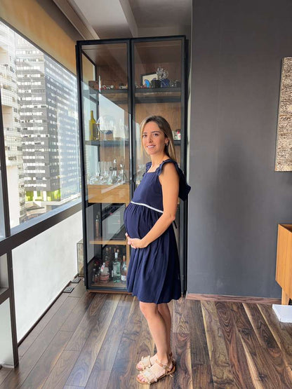 Vestido de maternidad tirantes olanes (varios colores)