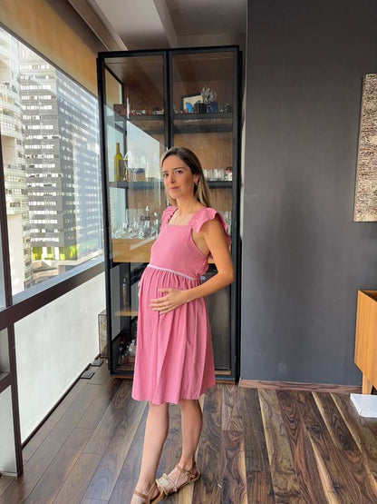 Vestido de maternidad tirantes olanes (varios colores)