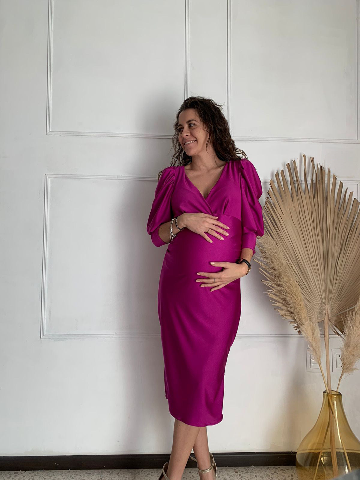 Vestido maternidad Yuridia Hot nazareno licra